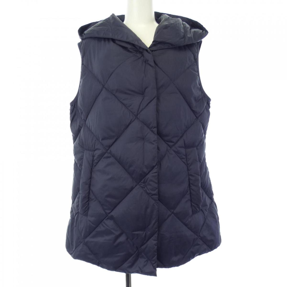 S MaxMara ベージュ ロングダウンベスト リバーシブル ジレ Max Mara - マックスマーラ MAX MARA The Cube リバーシブル