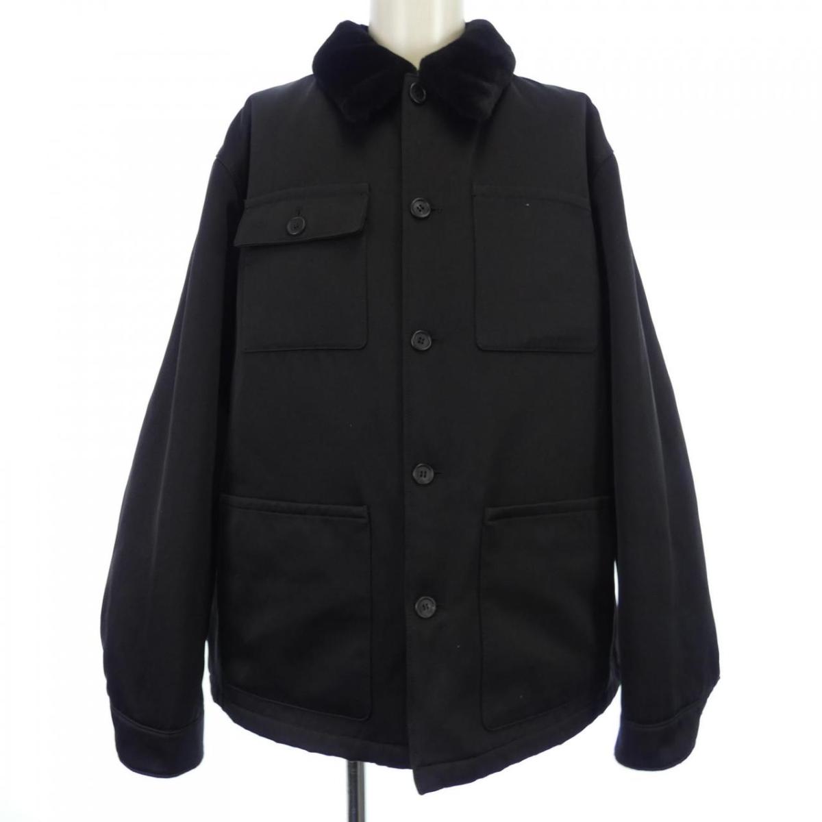 プラダ☆ワイドフィット ウール混フーディージャケット 24SS】新作 ウールxシルク ブルゾンジャケット ◇プラダ◇人気