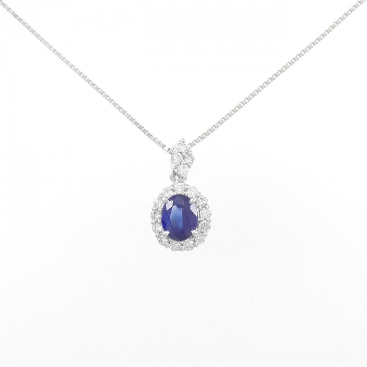 【KOMEHYO】 【新品】PT サファイヤ ネックレス 0.47CT【新品】 【コメ兵】