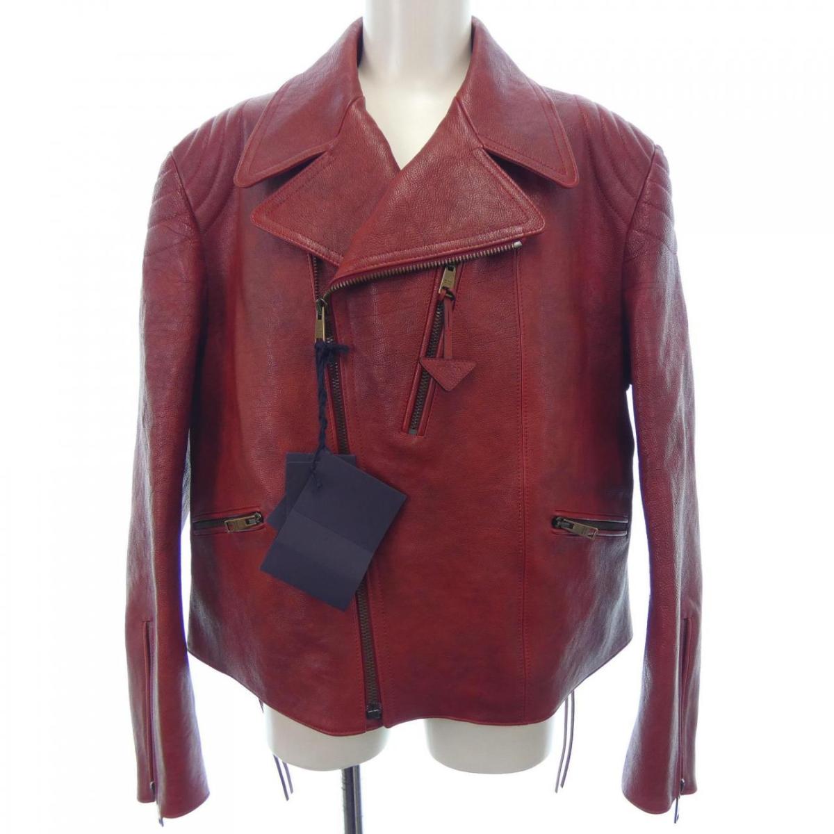 ☆レア☆一点物☆美品☆PRADA☆プラダ☆ダブルライダース☆レザー☆ジャケット☆ PRADA - プラダ PRADA レザーライダースジャケットの通販 by