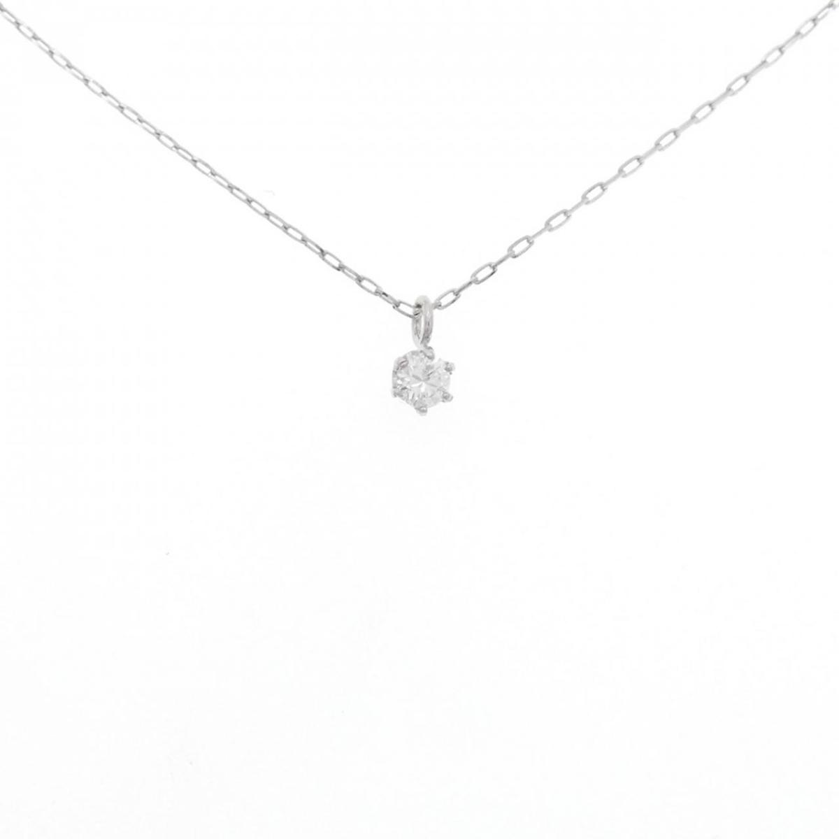 【KOMEHYO】 【リメイク】PT ソリティア ダイヤモンド ネックレス 0.05CT【中古】 【コメ兵】