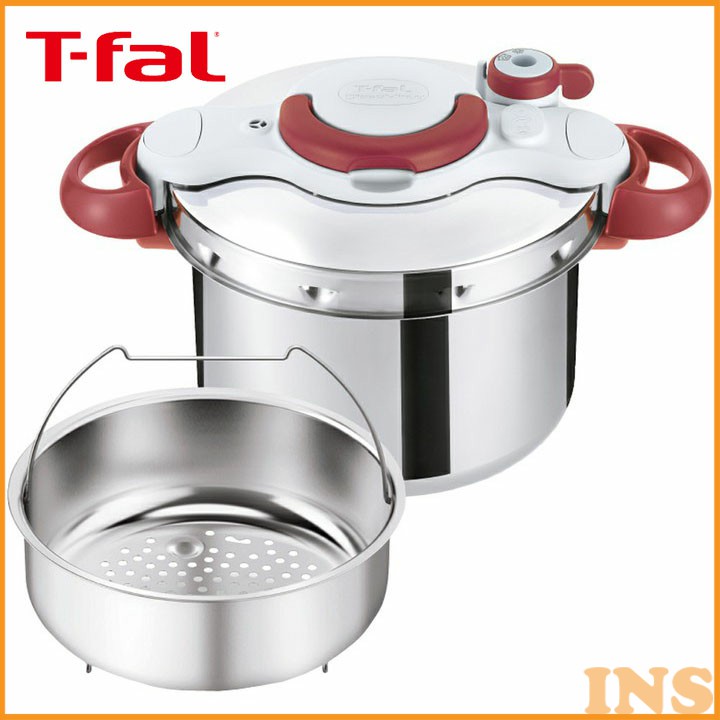 クリプソ ミニット イージー 6L ルビーレッド P4620769 送料無料 ティファール T-fal 圧力鍋 ワンタッチ開閉 グループセブジャパン
