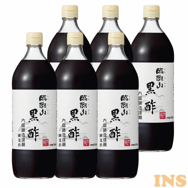 【6本】黒酢 内堀醸造 臨醐山黒酢 900ml <br>黒酢 臨醐山 内堀 酢 料理 食事 母の日 ギフト プレゼント