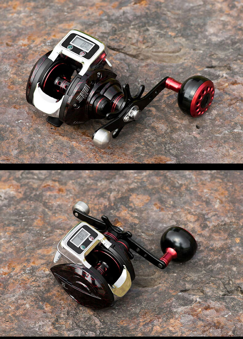 楽天市場 リール ベイトリール 海釣り 淡水釣り 左右ハンドル 左巻き 右巻き 最大ドラグ力5kg ギア比6 3 1 軽量 遠投 ラインカウンタリール 釣りリール ラインカウンター付き デジタルディスプレイ搭載 未来くらしショップ