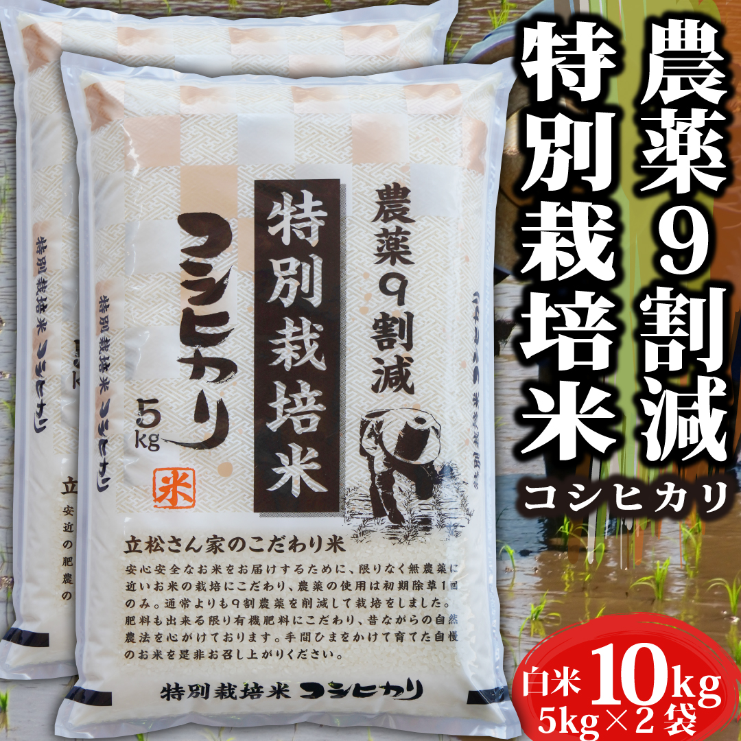 楽天市場】令和5年産米 コシヒカリ 農薬9割減 特別栽培米 コシヒカリ