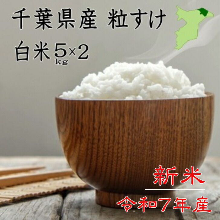 楽天市場】【特価】令和7年産 千葉県産粒すけ 白米10kg（5kg×2