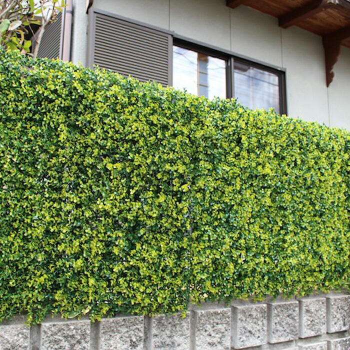 花 観葉植物 造花 人工観葉植物 人工観葉植物 リアルグリーンフェンス ボックスウッド リアルなグリーンが夏の日差しをカット！目隠しにも最適。 8238 簡単設置 緑のカーテン 涼しい 夏 グリーンフェンス 目隠し リアル 工事不要