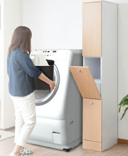 ＼本日最大78%offセール！／【ランキング1位】スリムランドリーラック 幅25cm 収納家具 ランドリーボックス バスケット 洗濯物など出し入れ簡単 日本製 FY-0034 FY-0035 FY-0036 ランドリー収納 木製 ランドリーラック 隙間収納 スリム 洗面