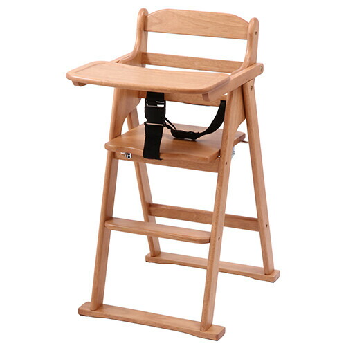 wooden baby chair