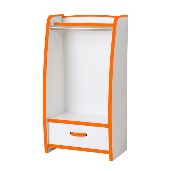 子供部屋用ハンガー ポール EVAハンガーラック 幅48cm 完成品 HRJ-48H EVAキッズシリーズ 知育家具 知育 落書き対応 ハンガー ラック 衣類収納 子ども 片付け 収納 知育家具 子供家具 安全 安心