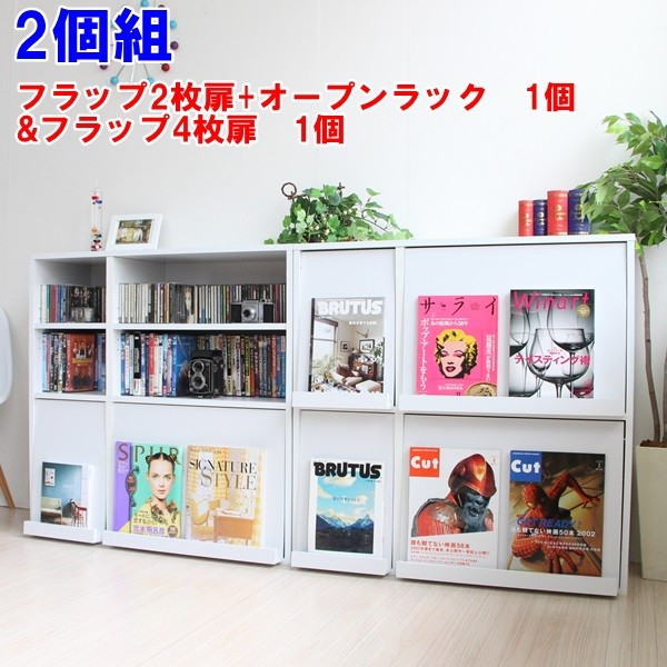 21特集 リビング 見せる収納 オープンラックtcp307 Set2 Ab 本棚 ラック カラーボックス 収納家具 2枚扉 4枚扉 2個組 フラップチェスト ディスプレイラック D Qbdworks Com