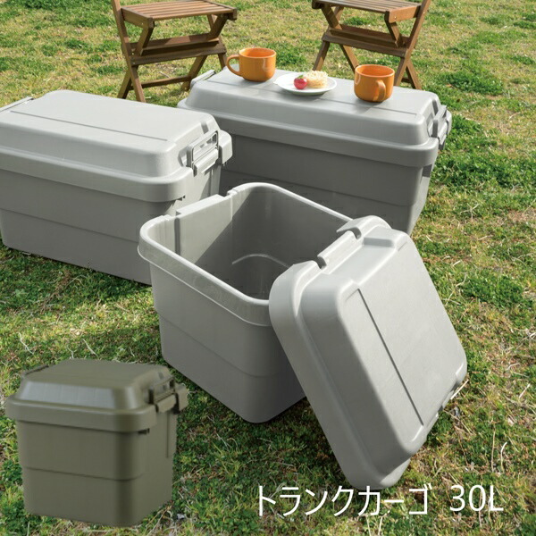 ＼本日最大78%offセール！／トランクカーゴ 30L エクステリア ガーデンファニチャー ガーデンボックス TC-30 キャンプ アウトドア 収納 カー用品 ファイル収納 マルチ 蓋つき