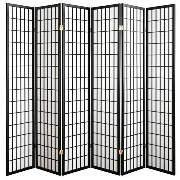 ＼本日最大78%offセール！／障子6連スクリーン ハイタイプ 間仕切り スクリーン 完成品 SES-7657 衝立 間仕切り 目隠し 高級感 和風 障子 スクリーン 破けにくい 蝶番 自在蝶番