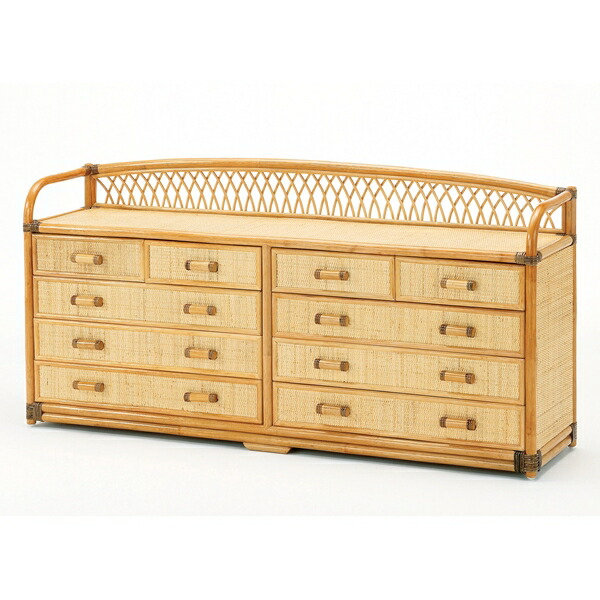 籐家具 籐 ラタン 棚 本棚 シェルフ 収納 引き出し タンス たんす アジアン チェスト 3段 引出 収納 ラタン調 ラタン風 籐家具 チェスト タンス