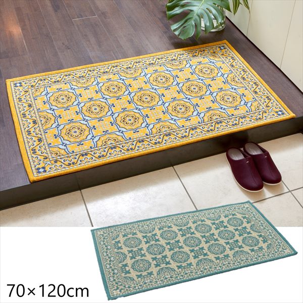 1000円クーポン&最大80％OFF/ゴブラン織り 玄関マット「リブラ」70×120cm カーペット マット 畳 マット 玄関マット 34525070010 34525070020 安心安全仕様 手洗い可能 折り畳み