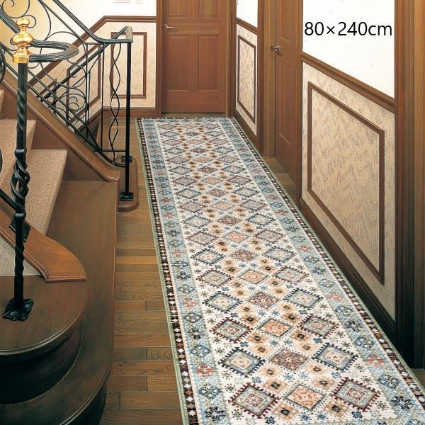 カーペット マット 畳 マット 廊下敷き 階段マット ベルギー製モケット織り 廊下敷 スマック 80×240cmスマック87006518 スマック87006518 ホットカーペット シルクタッチ 綿混 レーヨン 不織布 北欧風 高級感|家具 生活雑貨の くつろぎライフ