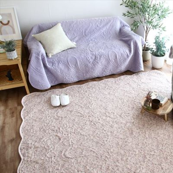 \本日P15倍300円クーポン/マルチカバー「ペーズリー 」3Dキルト 200×250cm ソファカバー・イスカバー44584170010 44584170012 44584170014 3Dキルト ふわふわ もこもこ 滑らかな 光沢 立体感 ぷっくり かわいらしい 小花柄 フェミニン 洗濯機 洗濯 オールシーズン|家具 生活雑貨の くつろぎライフ