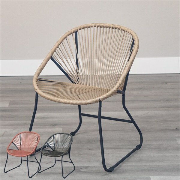 楽天市場】ロープチェア 1P リビングチェア ダイニングチェア デザイン