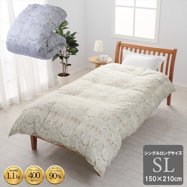 楽天市場】西川 国産羽毛掛け布団 フランス産ホワイトダックダウン90