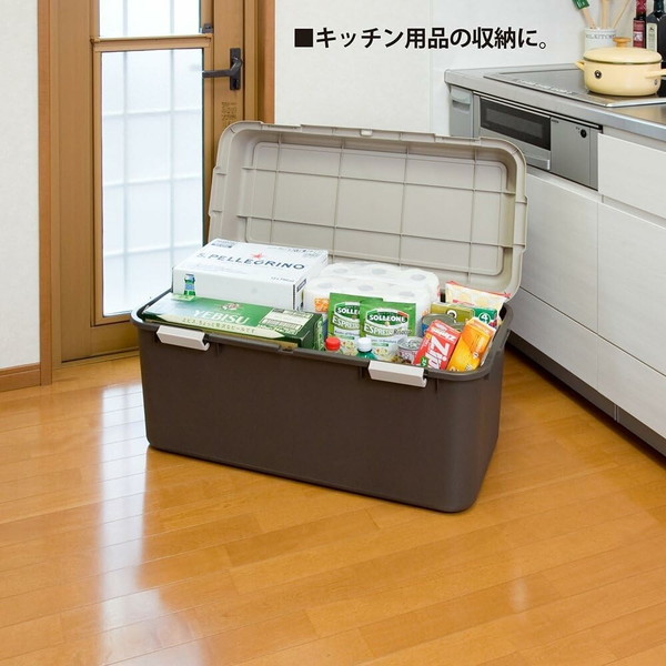 収納家具 屋外ストッカー ホームボックス 幅88cmIT-880BR 収納 ボックス コンテナ 宅配 灯油 保管 宅配ボックス 屋外収納 保管ケース アウトドア キャンプ 災害 防災用品 園芸用品 工具｜家具 生活雑貨の くつろぎライフ