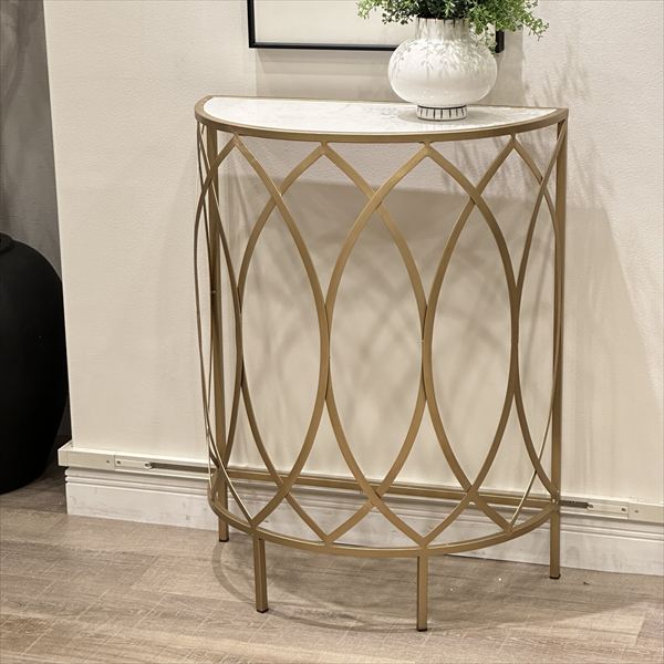 【希少】ヴィンテージ ストーントップ サイドテーブル　大理石　ゴールド 希少】ヴィンテージ ストーントップ サイドテーブル 大理石 ゴールド