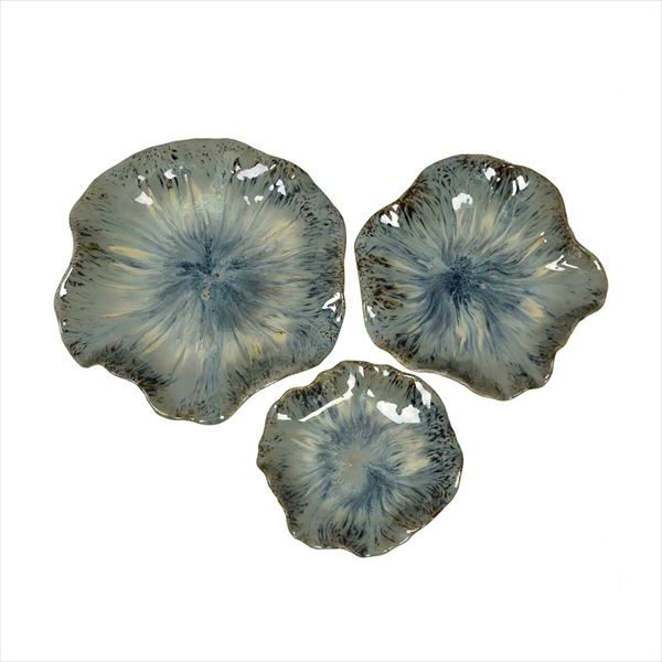 ＼本日最大78%offセール！／セラミック花びらトレイ 3サイズセット インテリア小物 置物 置物 AC-1845B 完成品 モダンインテリア 高級インテリア 輸入家具 店舗什器 ディスプレイ シンプルデザイン 空間演出 ホテルライク 23,023円