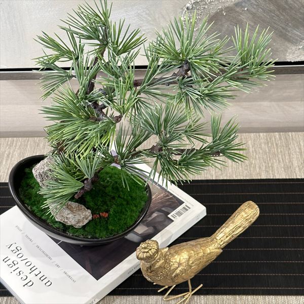 盆栽風置物 枝垂れ桜と長寿梅のモダン寄植えの盆栽を販売｜盆栽妙 – 盆栽妙 本店