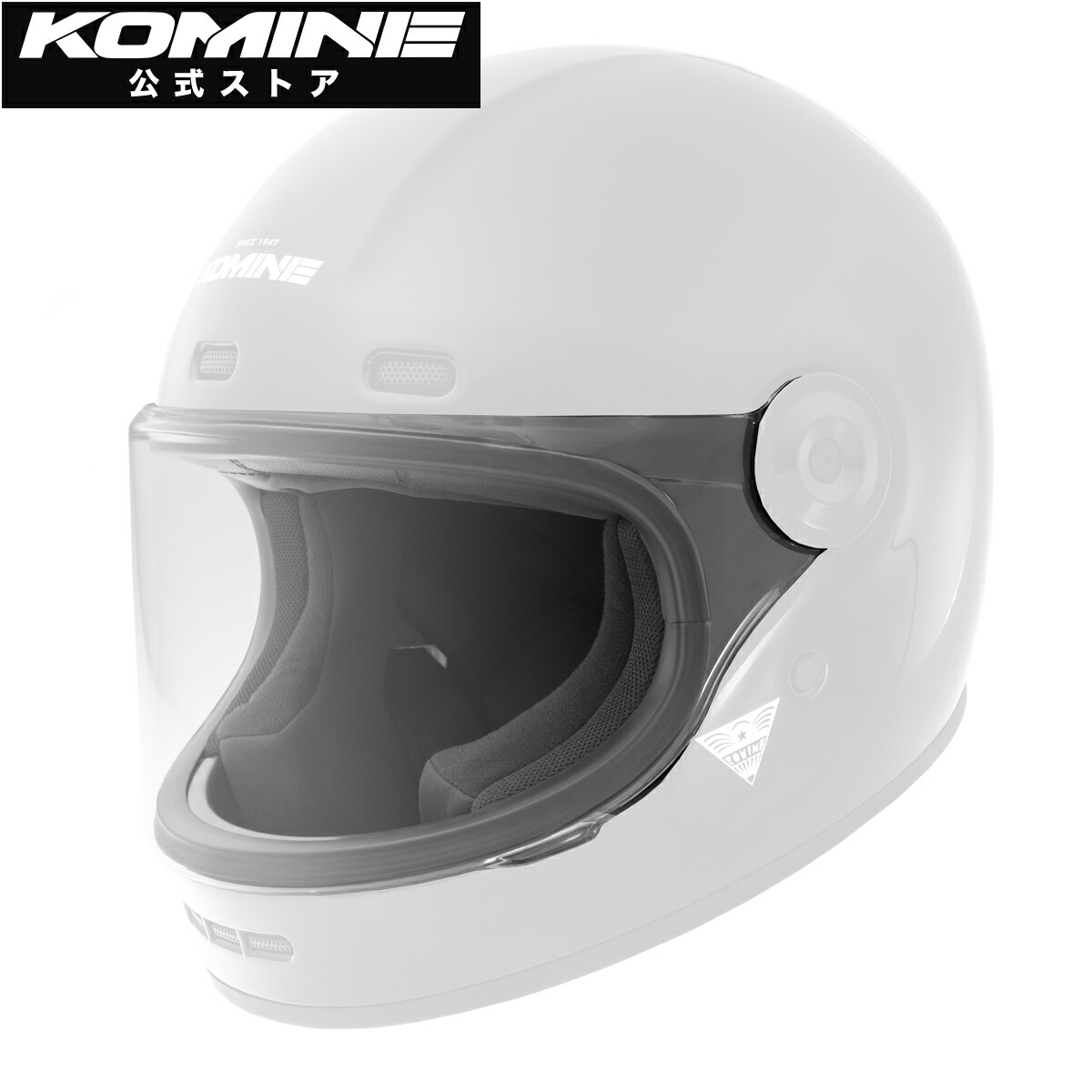 セキュリティ・セーフティ KOMINE HK-190 XL Pearl White HK-188 XXL コミネ公式】HK-190 ネオレトロフルフェイスヘルメット