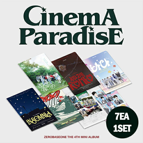 【セット/アルバム7種】ZEROBASEONE (ZB1) - CINEMA PARADISE (ZEROSE ver.)｜Kommerce