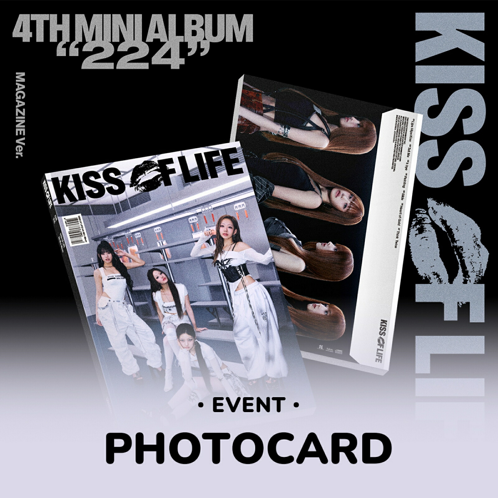 KISS OF LIFE サイン入り アルバム ベル トレカ 特典 kiss of life メンバー直筆サイン入りアルバム トレカ ベル