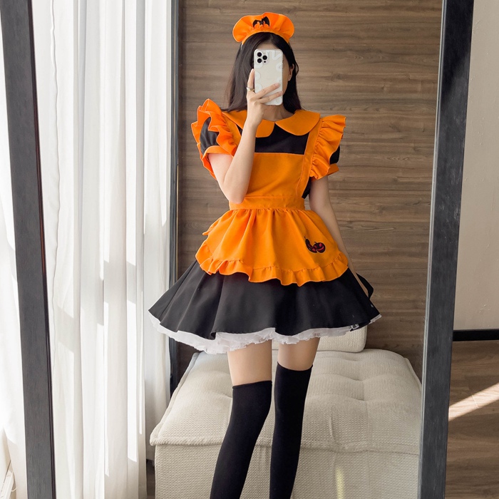 新品✨メイド 制服 衣装 仮装 ハロウィン ウェイトレス ＸＬ - コスプレ