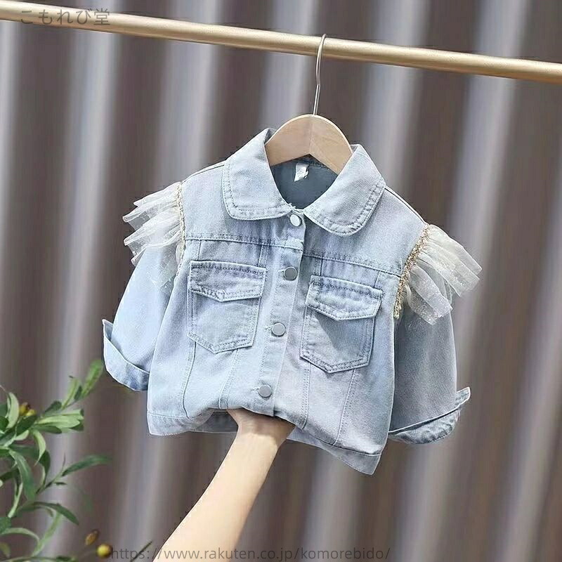 【送料無料】ライトアウター デニムアウター アウター トップス デニムジャケット デニム ベビー服 子供服