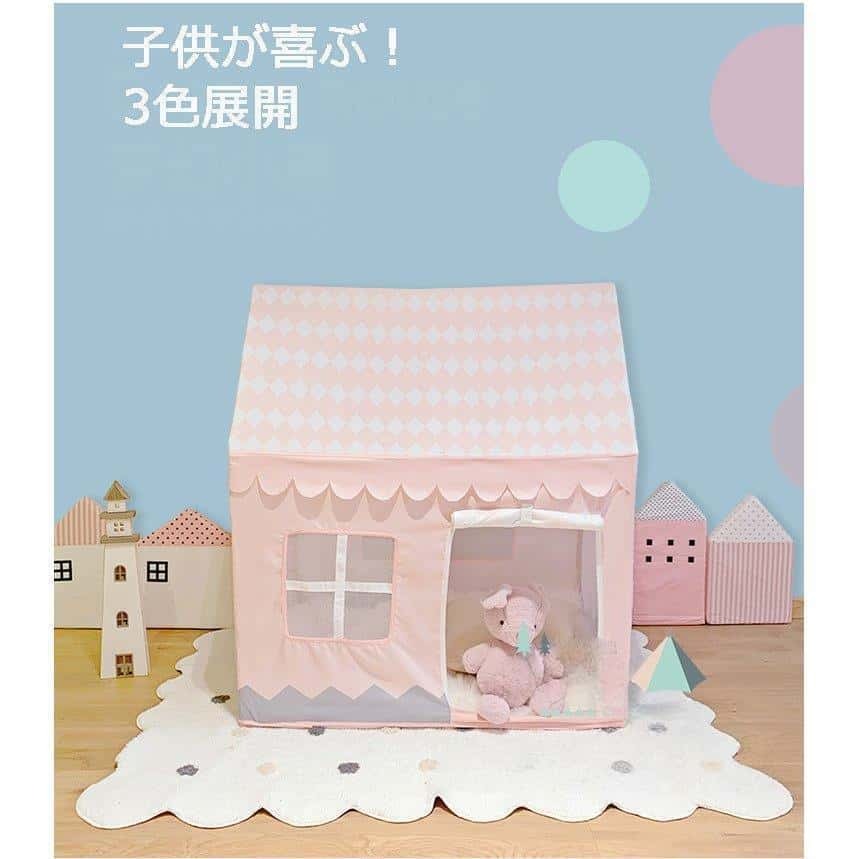 【送料無料】3色 キッズハウス キッズテント ティピー テント 子供用テント キッズ 収納バッグ付き 女の子 男の子 おもちゃテント 知育｜こもれび堂
