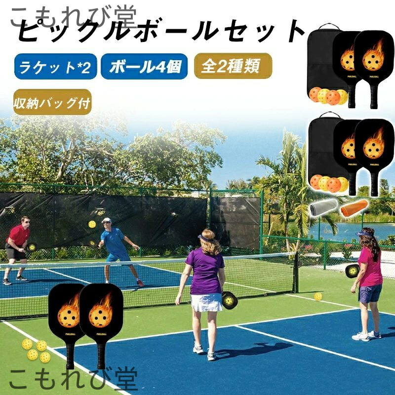 【送料無料】道具 セット パドル 2本 ボール4個 収納バッグ×1個 付き ファミリー キッズ キャンプ アウトドア スポーツ用品