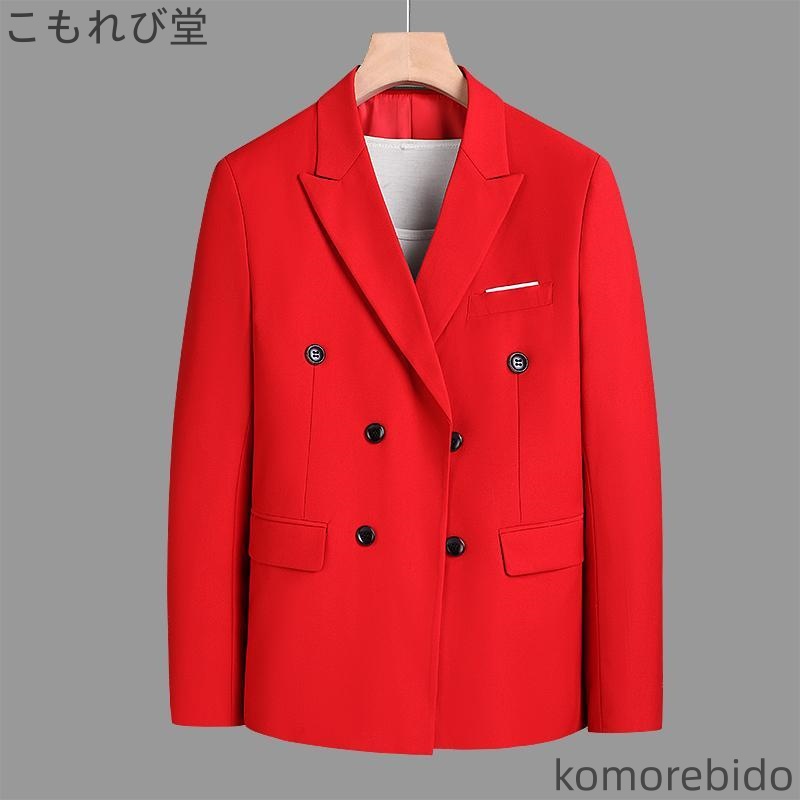 【貨物輸送無料】ダブル前胸部 烏兎 心地好い 上衣 成人男性服 フォーマルウェア 今めかしい か細い メンズ テ スポーツジャケット ハイエンド 商行為