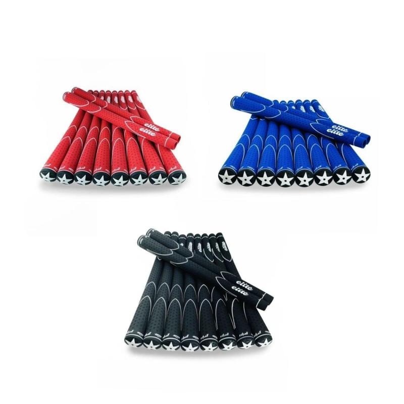 エリート手持ち部分 (elitegrips) ゴルフ用手持ち部分 エックス360天然ゴム (X360RUBBER) 黒いこと うしろ側伝達ルート無 M60  10本書き割り