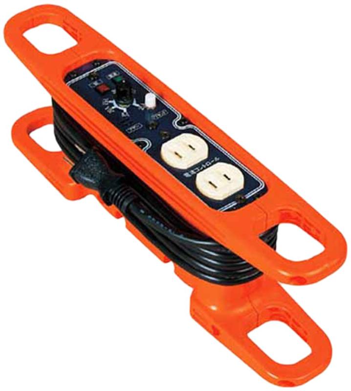 日動 ハンドリール 電流コントロールリール 100V 2芯×3m 黒 HRC032