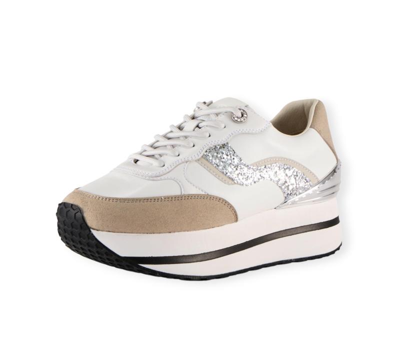 [フィットジョイ] スニーカー 軽量6 eyelet プラットフォーム レディース