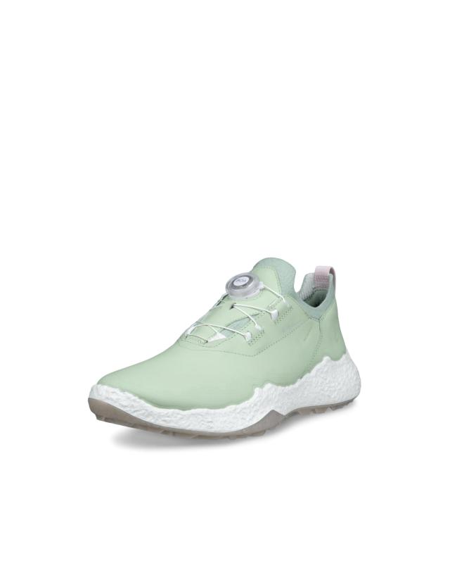 [山びこ] レディース W GOLF BIOM H5 ウィメンズ 本革 変わり種 スパイク受け答え ゴルフシューズ 雨合羽ハイブリッドスパイクレスゴルフシューズ