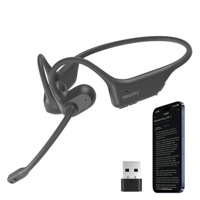 Nearity オープンイヤホン 黒いこと MemPod Pro 2S-P