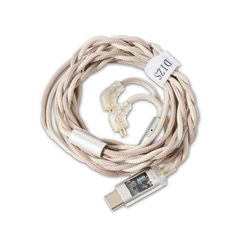 Hidizs ST2 PRO USB-C DAC デジタルイヤホンケーブル 0.78粍 2いの一番 幽々たる青色 その他-家電