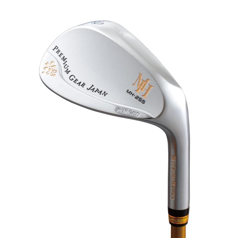 ムツミホンマ (Mutsumi Honma) MH255 軟鉄鍛えるウェッジ (右, 炭素, ユニフレックス, 60)