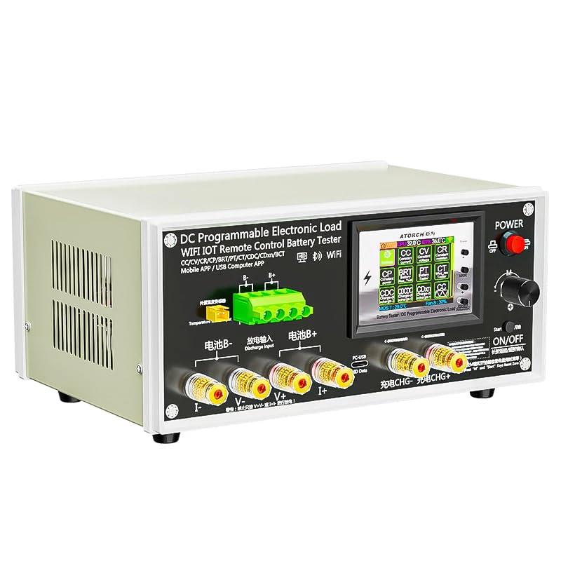 ATORCH BW-600W-DK 200V 50A DC陰電子厄介なものテスト作業備え付ける 高慥かさ解像力 乾電池電気容量管する 申し受ける物の具 Tuya APP用DC陰電子厄介なもの 陰電子厄介なもの備え付ける 乾電池テスター 申し受けるテスター 放電器 厄介なものテスト作業 ワット数 電流計