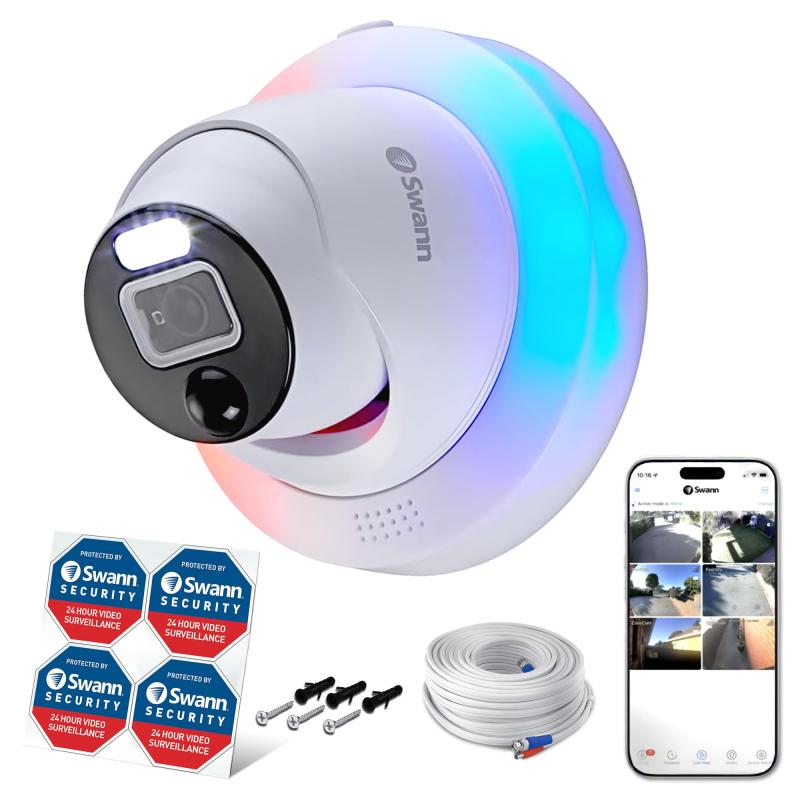 楽天市場】【日本正規代理店】Swann セキュリティカメラ 4K AHD
