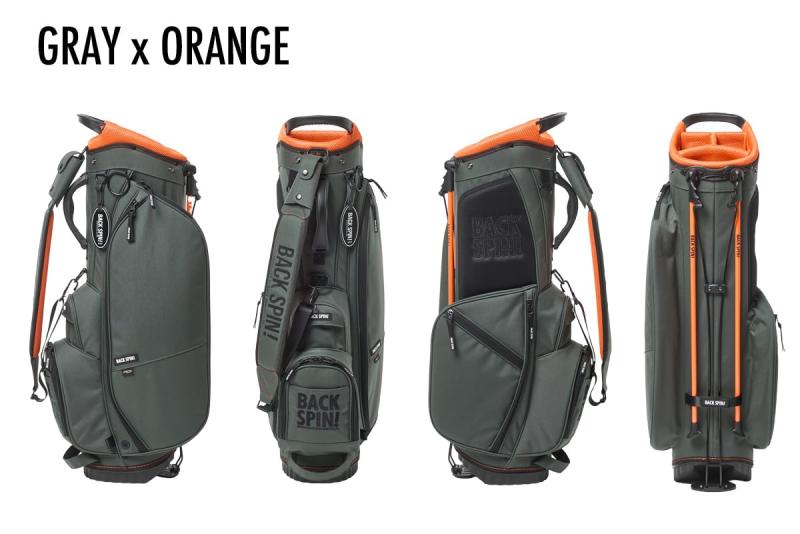 [BACK SPIN] 【定まり品】 CORDURA スタンドキャディバッグ 真似形SOLID/コーデュラ/照明ランプ/9in/47in相応う/3.0kg/軽さ/撥水