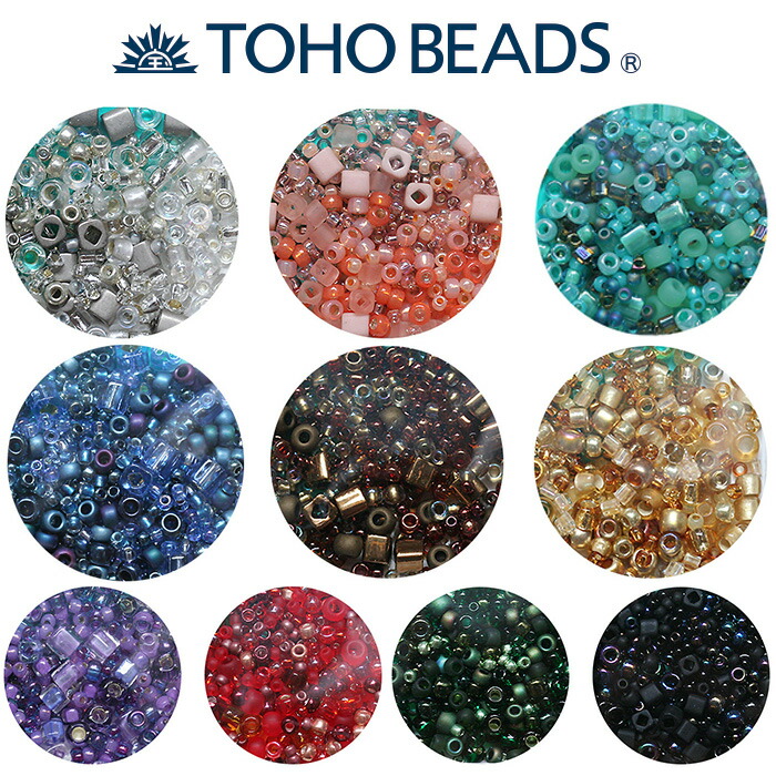 楽天市場】TOHOグラスビーズミックス(1) トーホー シードビーズ ガラス