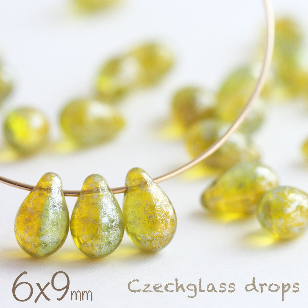 楽天市場】【最大15%OFFクーポン発行中！】チェコビーズ ドロップ 6