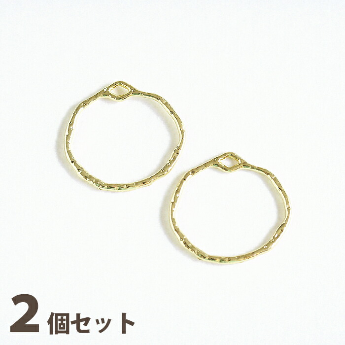楽天市場】アクセサリーパーツ 2個セット きらめきフレーム ラウンド 