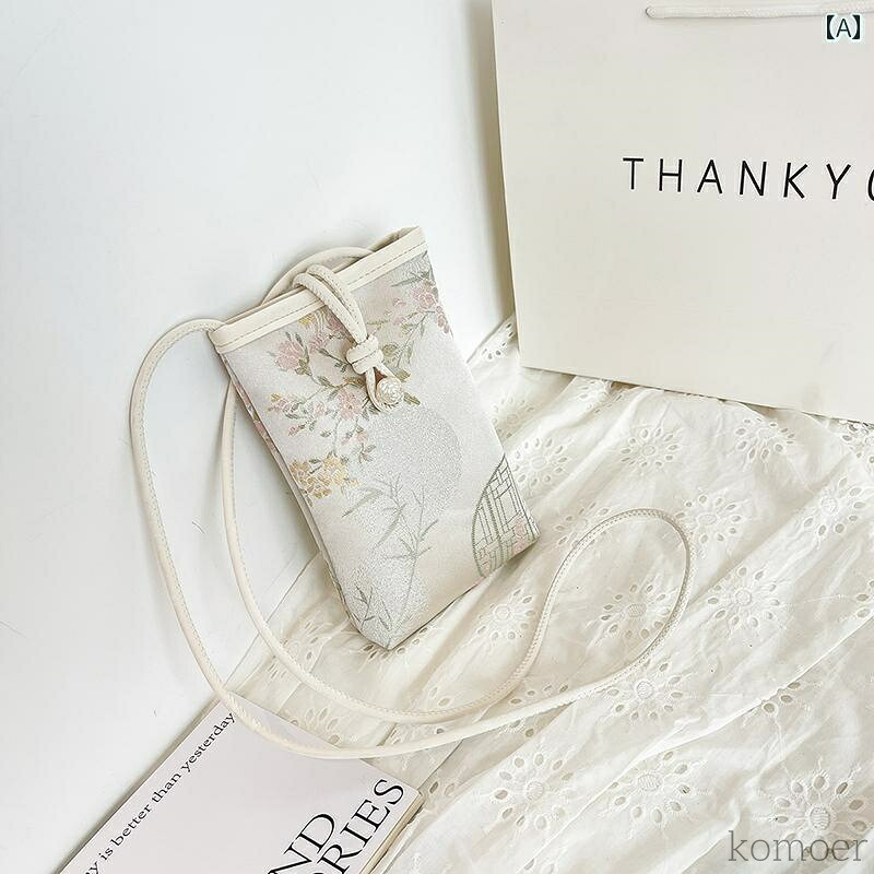 【送料無料】レディース バッグ 普段使い チャイナ風 ミニ 携帯電話 夏 ファッション 刺繍 小さめ 正方形 シンプル メッセンジャー