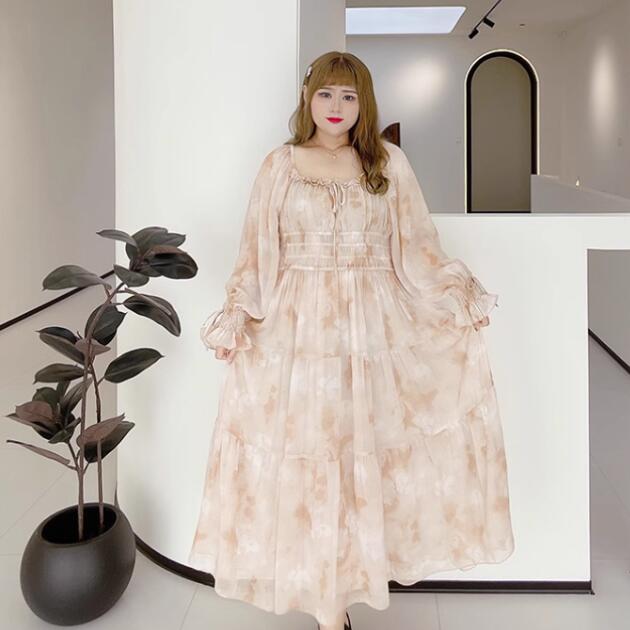 50 代 ファッション ゆったり ティアードドレスきれいめレディースファッション 春 夏 秋 冬 シフォンドレス 大きい